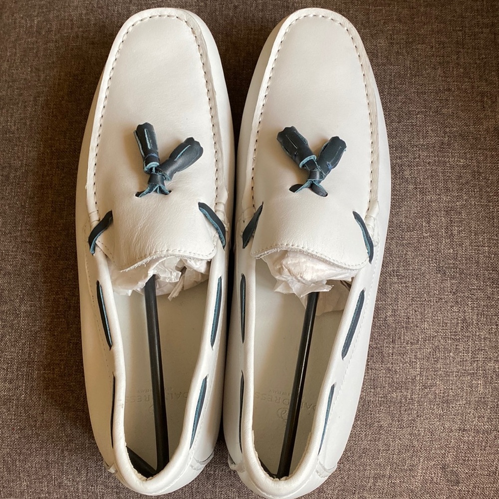 Genuine leather men loafer&slip on shoes